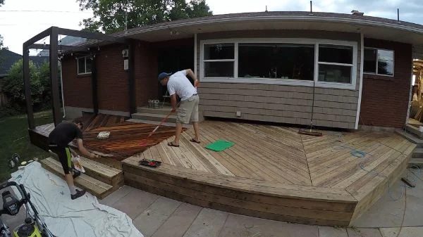 Restore Refinish Redwood Deck With Oil 004