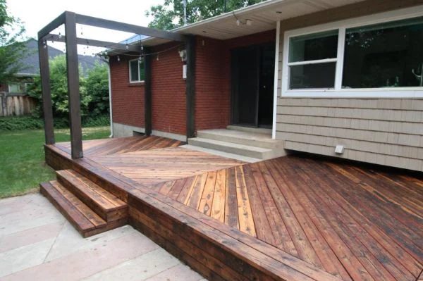 Restore Refinish Redwood Deck With Oil 009