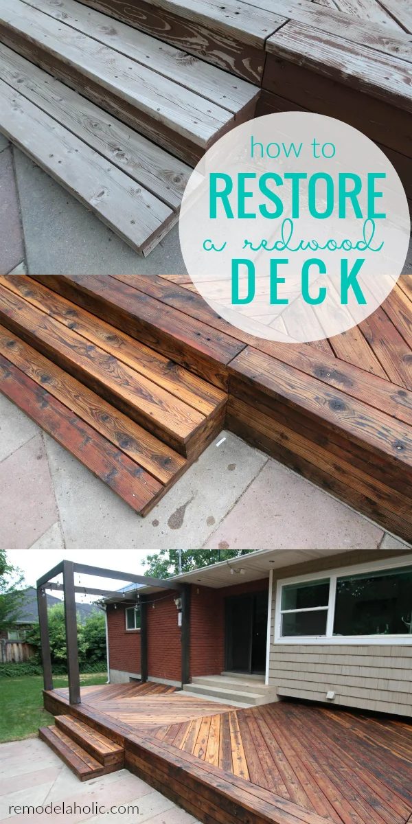 How To Restore A Redwood Deck Using Oil Instead Of Stain #Bekob