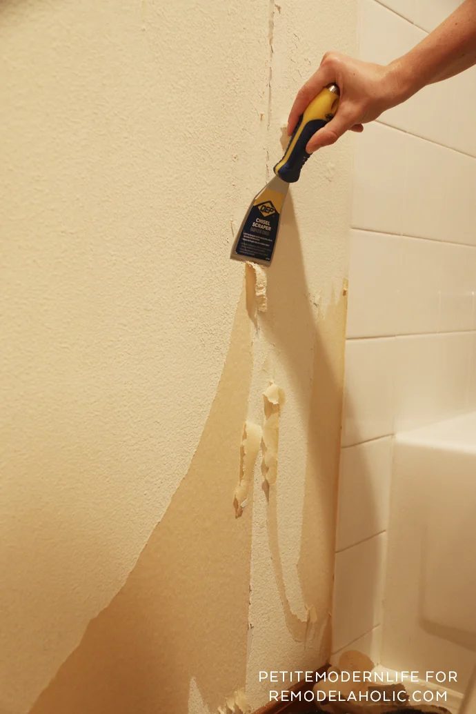 Remove wallpaper in 2 straightforward steps WITHOUT chemicals! And find out how to prep for paint!
