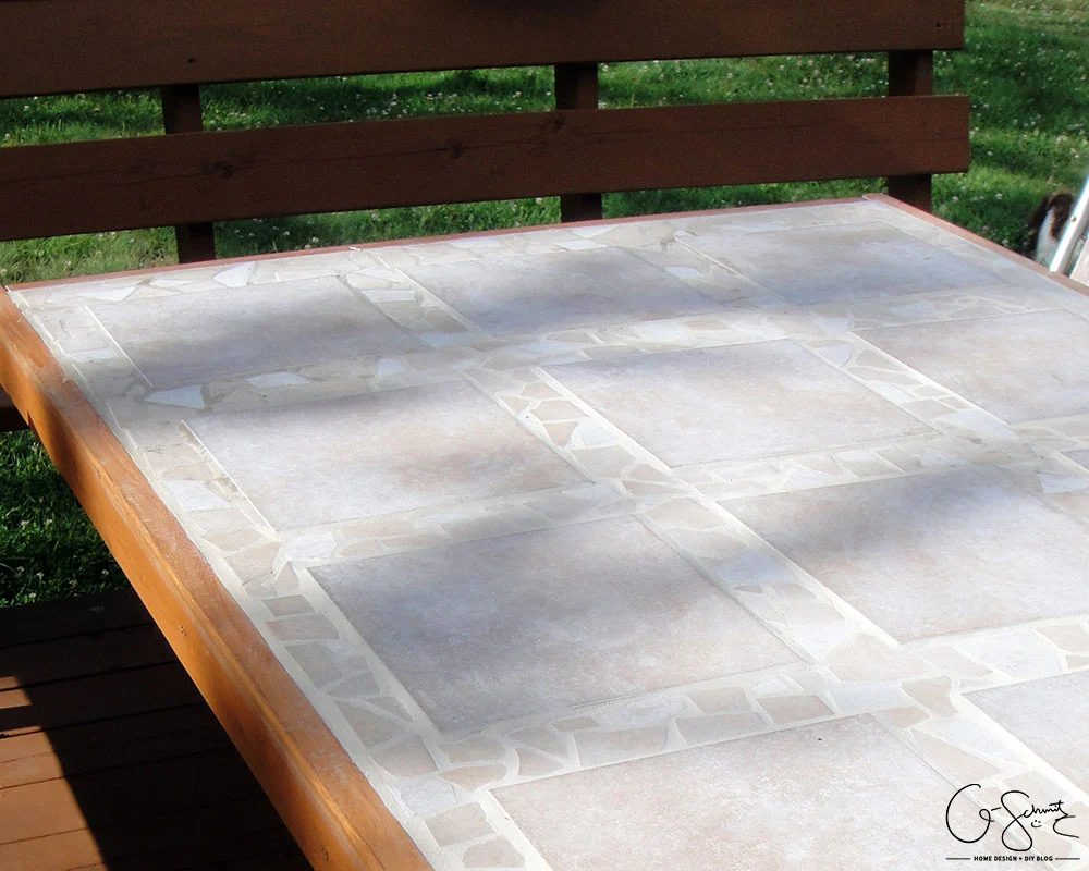 Handmade Tiled patio table top by Q-Schmitz featured on @Bekob