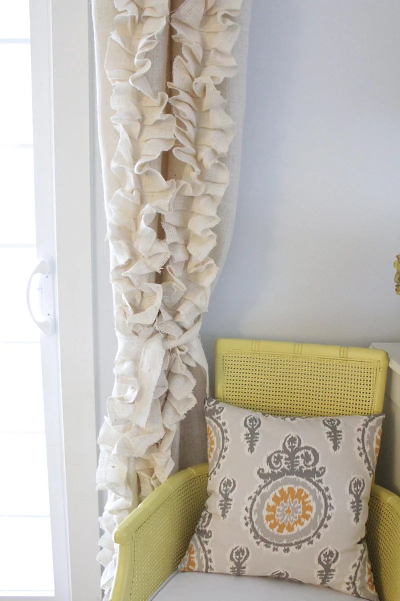 ruffled burlap curtains walkthrough, The Caldwell Project on Bekob