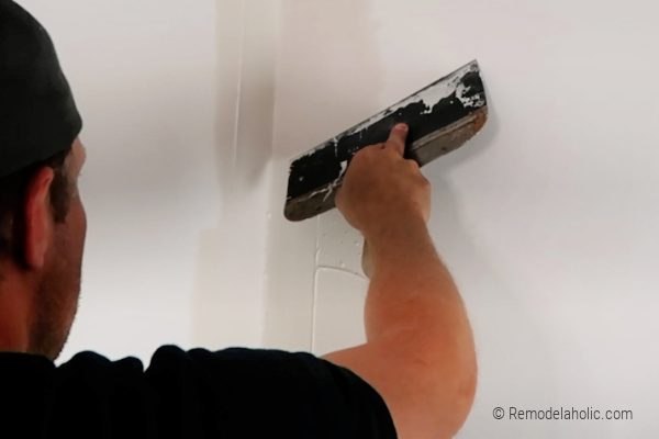 Skim Coat Smooth Wall Texture over Textured Walls