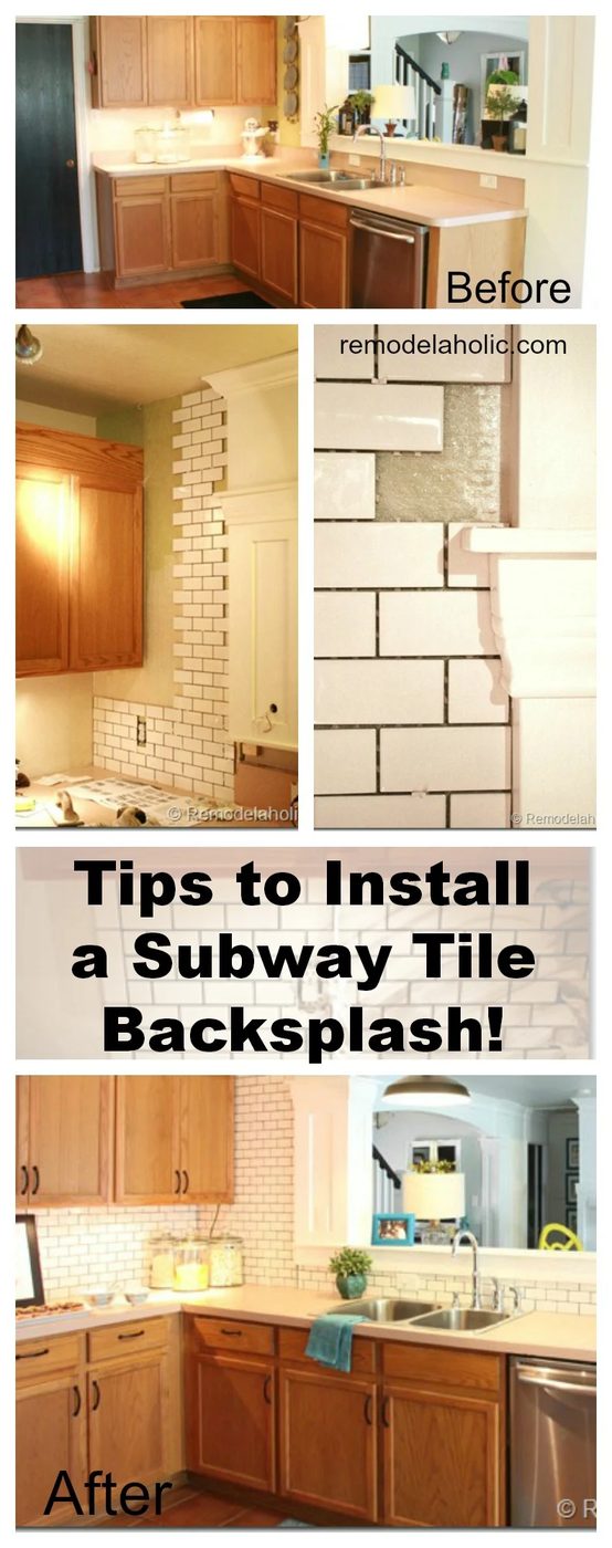 How to Install a Subway Tile Back splash walkthrough Bekob