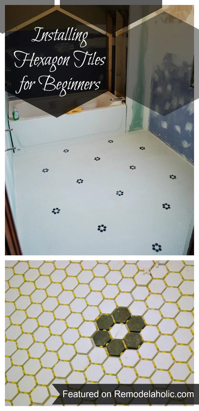 20140510-Installing Hexagon Tiles for Beginners #tips #tiling #hexagon