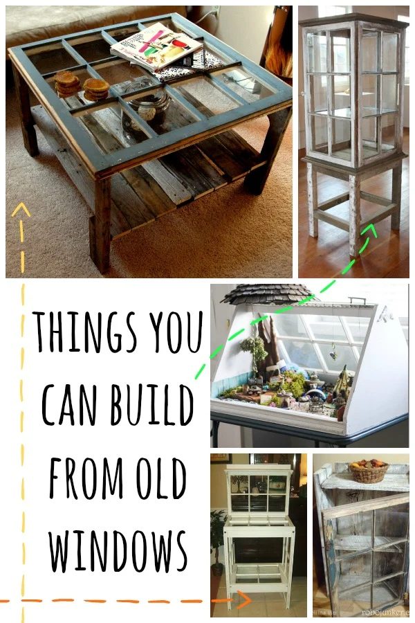 Things You Can Build From Old Windows via Bekob