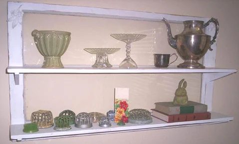 via Robo Margo - old window as display double shelf - via Bekob
