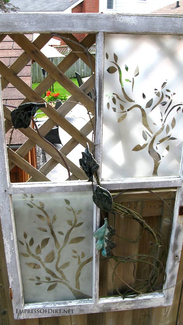 via Empress of Dirt - etched old window - via Bekob