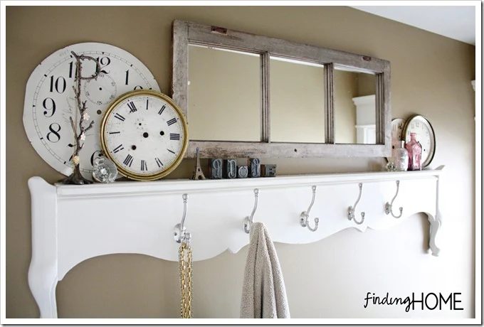 Finding Home - old window mirror for bathroom - via Bekob