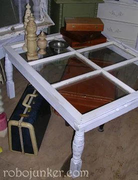Robo Margo - coffee table from old window - via Bekob