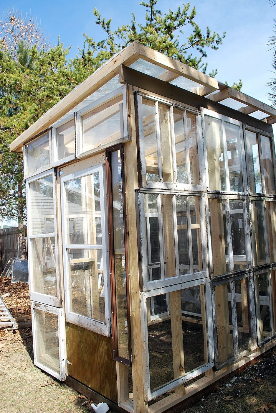 Sparta Savings - greenhouse from old windows - via Bekob