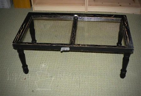 Topsy Turvy - table from old windows - via Bekob