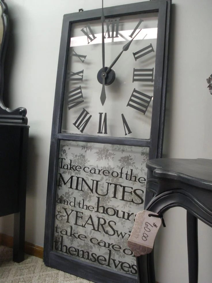old window into clock