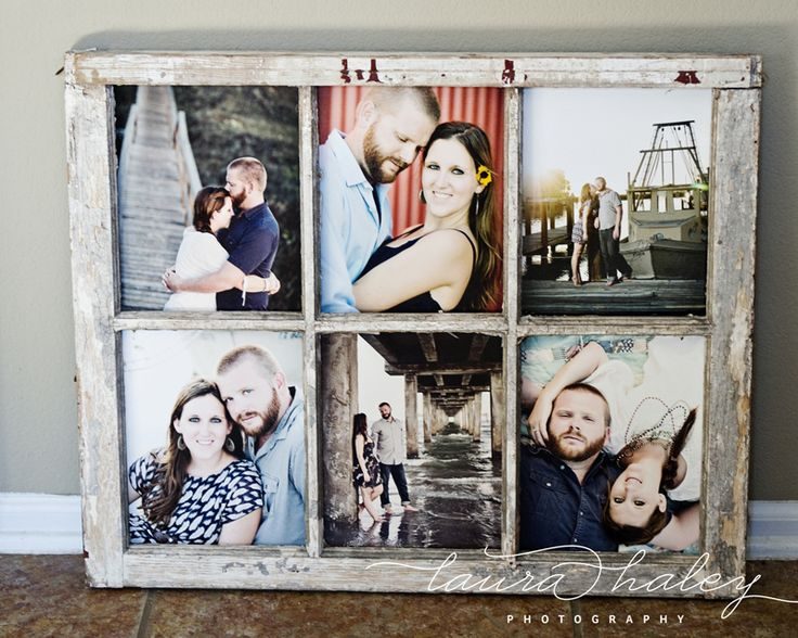 Laura Haley Photography - old paned window as photo frame - via Bekob