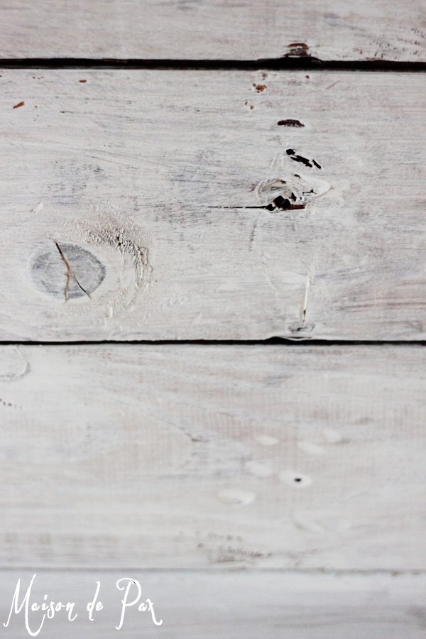 whitewashed plank wall | Maison de Pax on Bekob.com