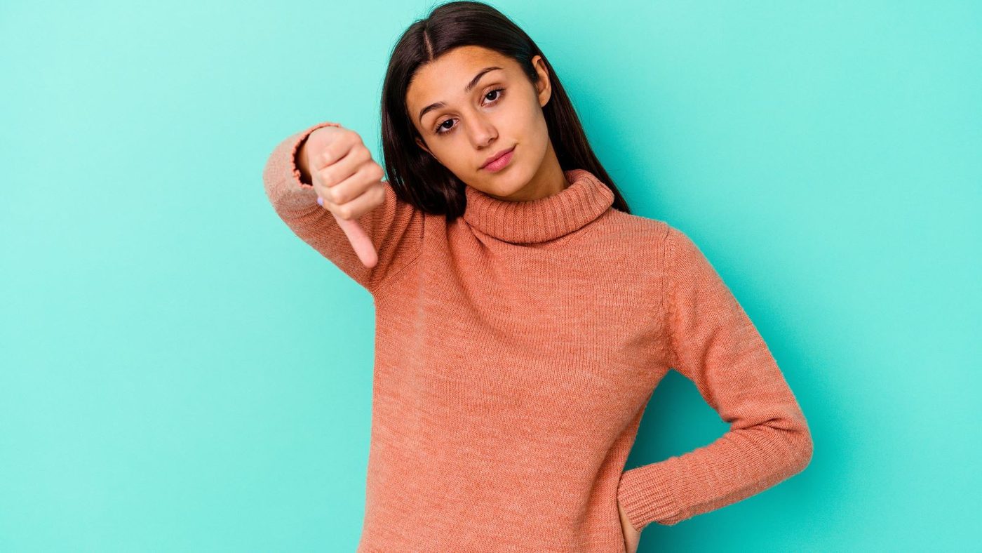 Woman Thumbsdown