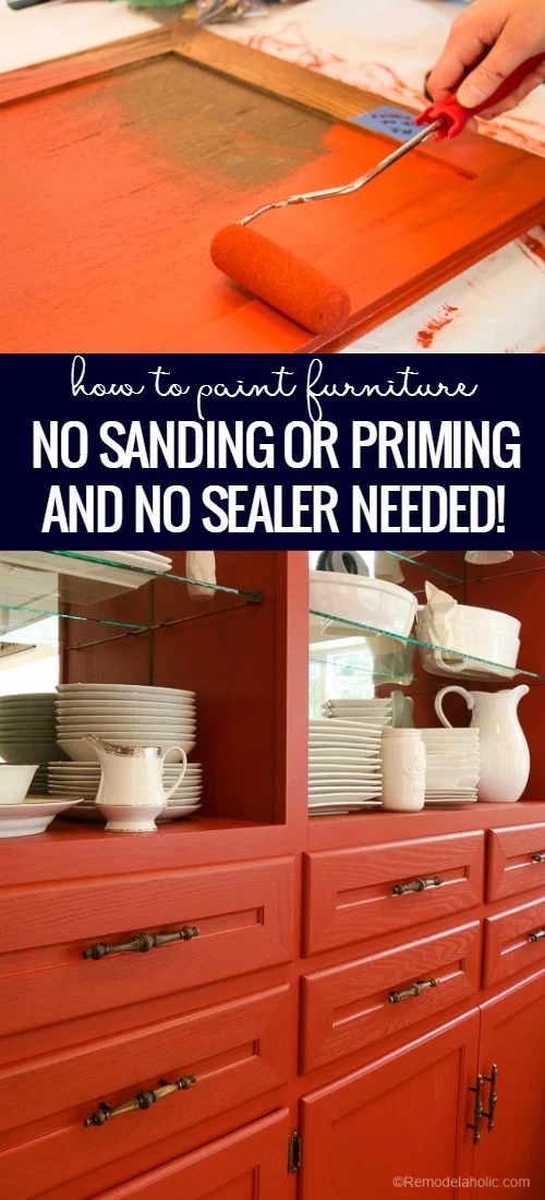 Dining Room Hutch Makeover With Beyond Paint | Paint Furniture With No Sanding, No Priming, No Sealer @Bekob