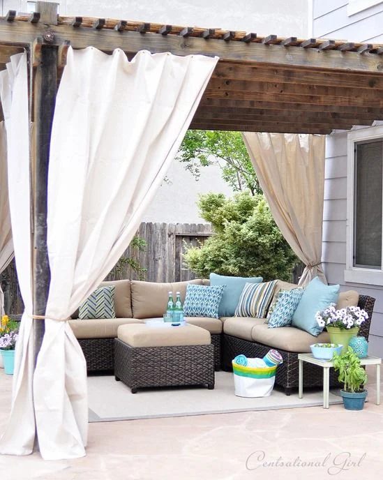 Pergola Makeover Inspiration | Found on centsationalgirl.com