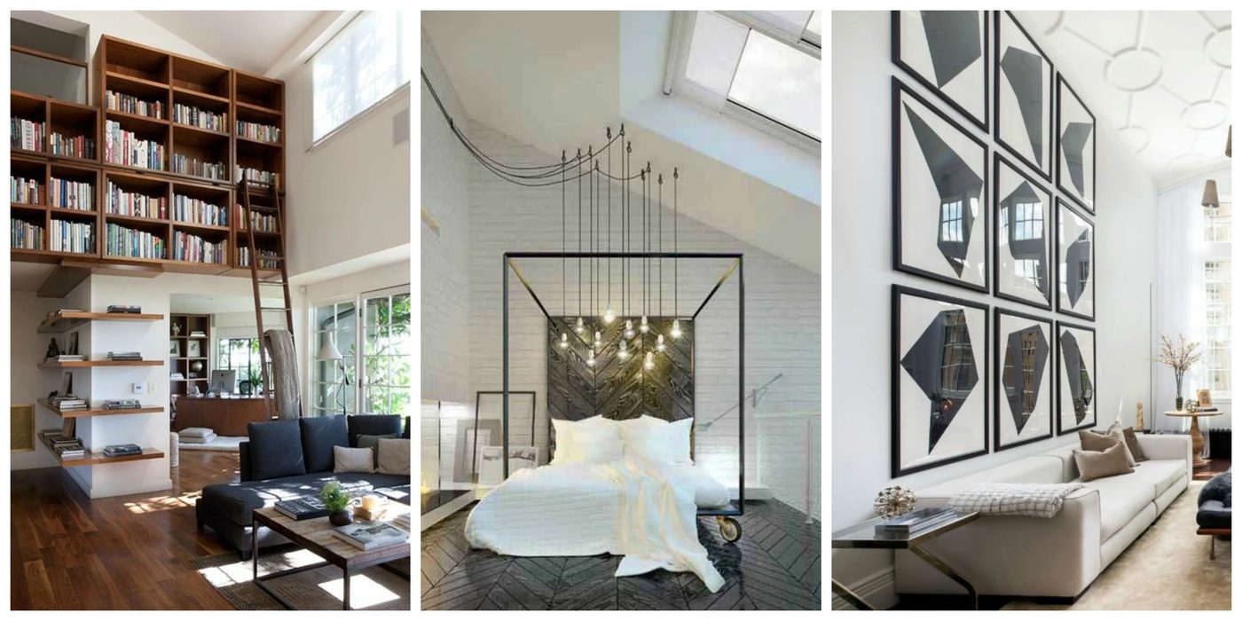 30 striking options on How to Decorate Tall Walls
