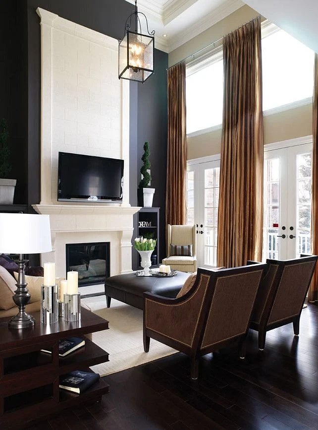 dramatic walls and curtains