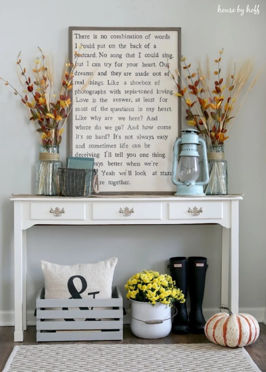 Fall Decorating Via House By Hoff 572x800