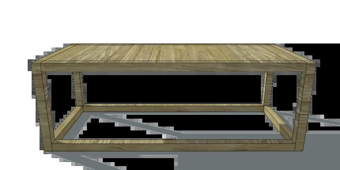 Parsons Collection Coffee Table Plans