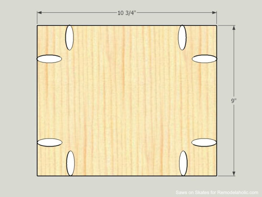 Ikea method Vanity Saws On Skates Side Panel