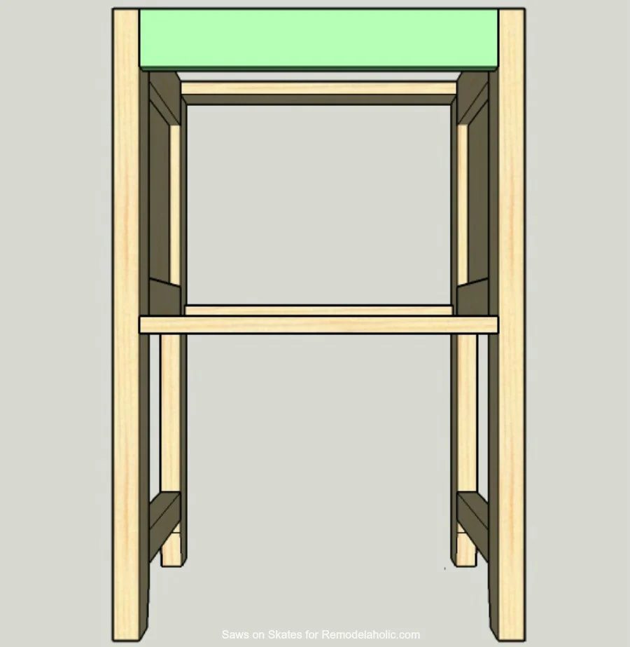 Ikea method Vanity Saws On Skates Carcass Assembly 3