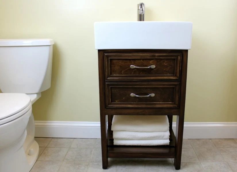 IKEA method: How to Build a Small Handmade Bathroom Vanity