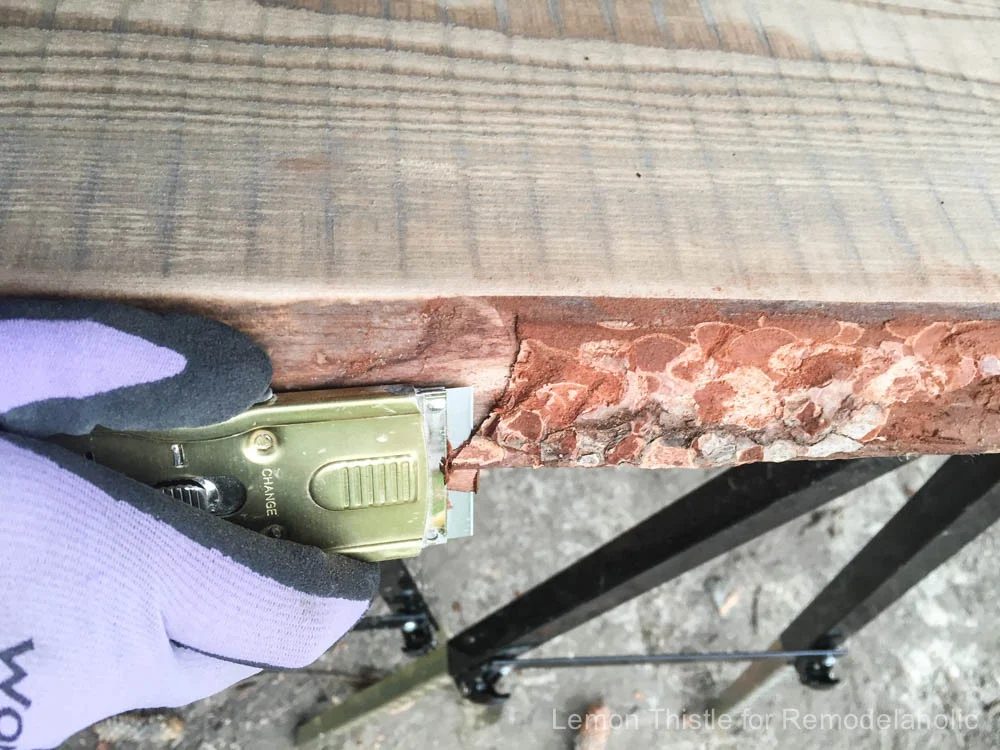 Handmade Live Edge Desk with Trestle Legs- I can't believe it's an Ikea method- It looks so great!