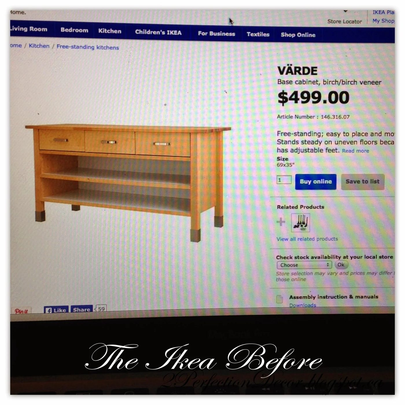 IKEA Cabinet method by 2Perfection Decor Blog featured on Bekob