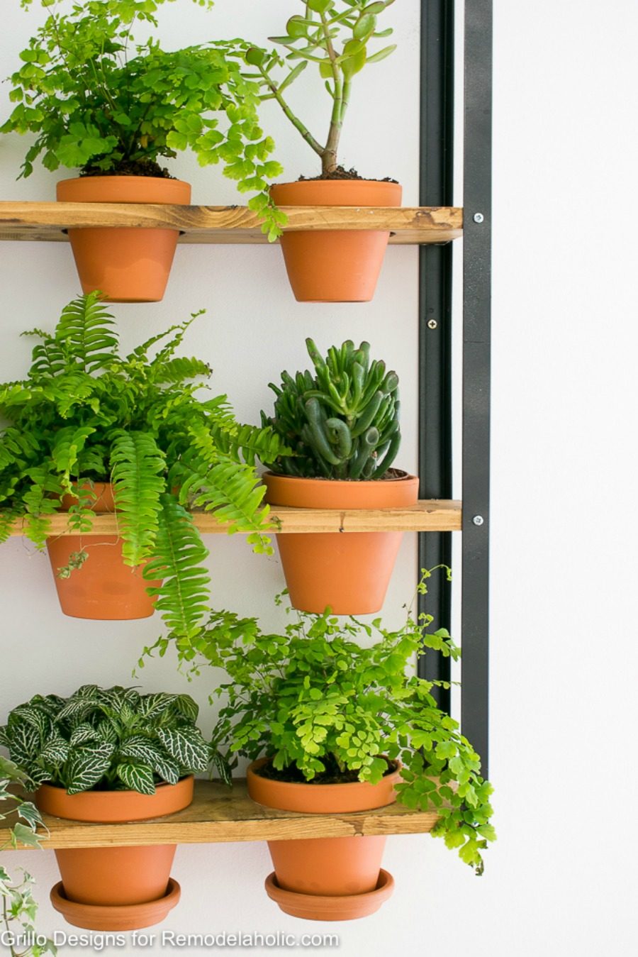 Industrial Wall Planter Terra Cotta