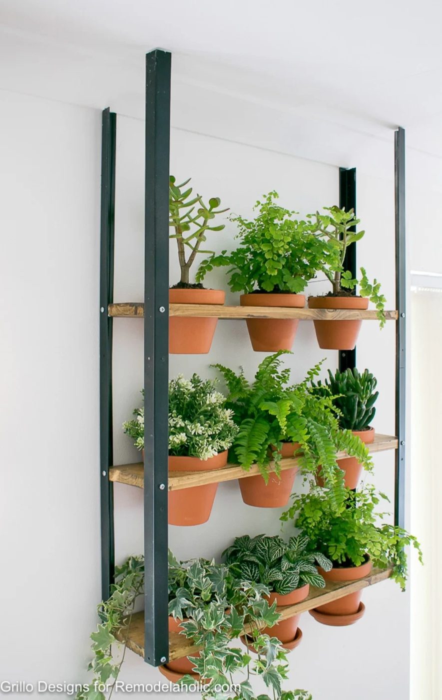 Industrial Wall Planter Decor