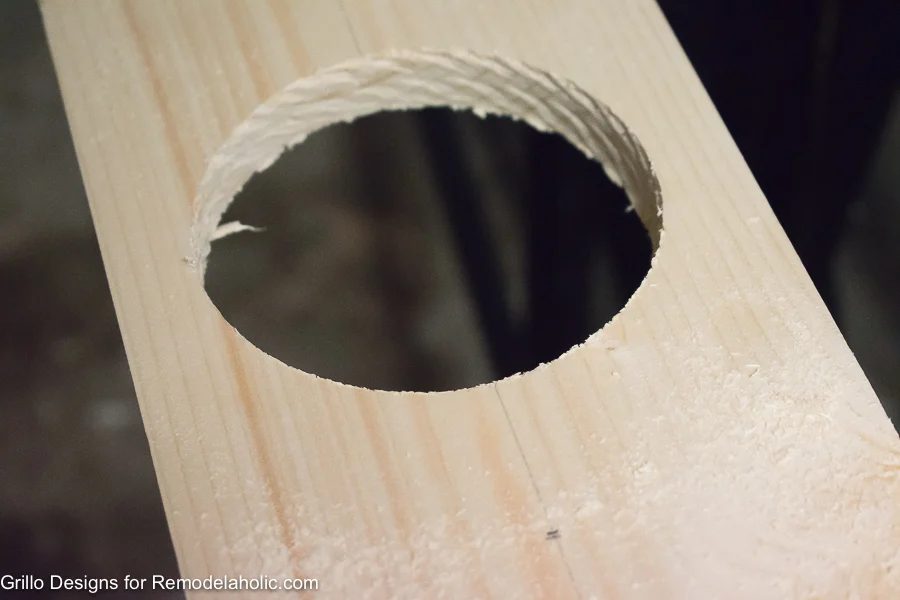 Cut Holes For Industrial Wall Planter