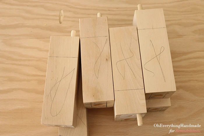 Ikea Karlstad Tapered leg - marking where to cut the legs