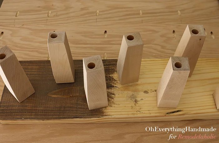 Ikea Karlstad Tapered leg - stain and finishing station