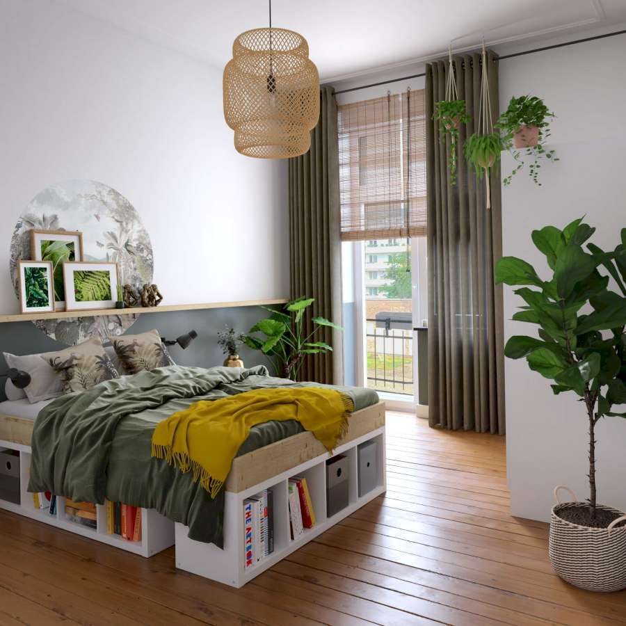 Diy Ikea Platform Bed With Kallax Shelves, Create By Obi