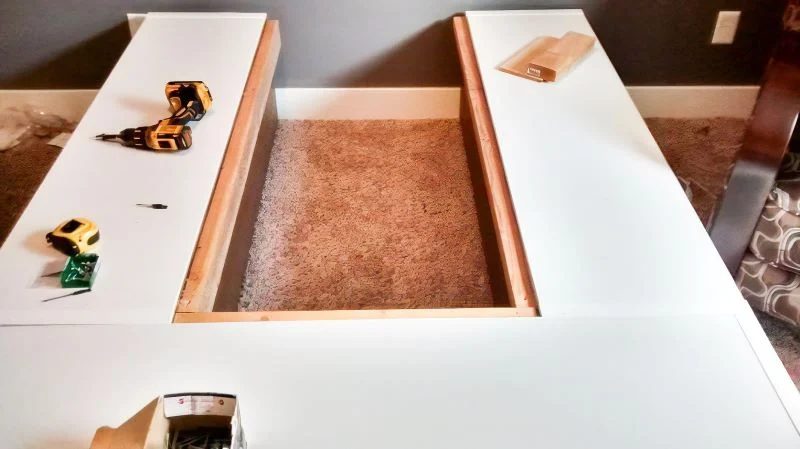 Ikea Platform Bed Handmade Kallax method 01 (5)