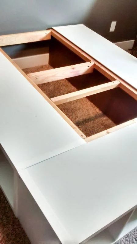 Ikea Platform Bed Handmade Kallax method 01 (6)