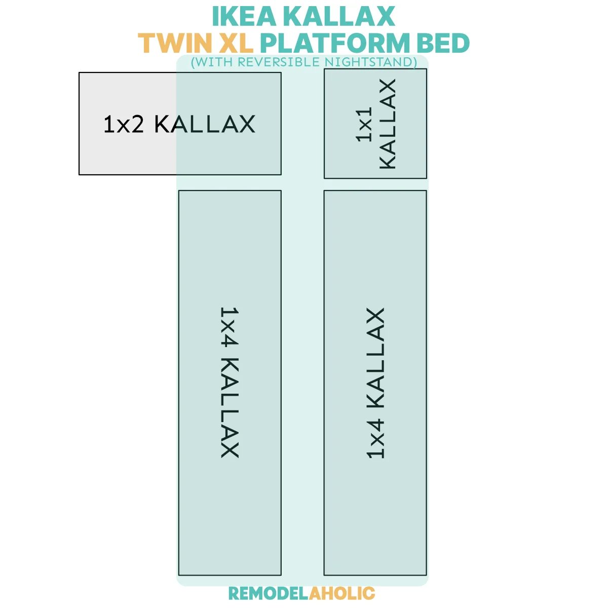 Diy IKEA Kallax Platform Bed Configurations Twin Xl Mattress With Nightstand