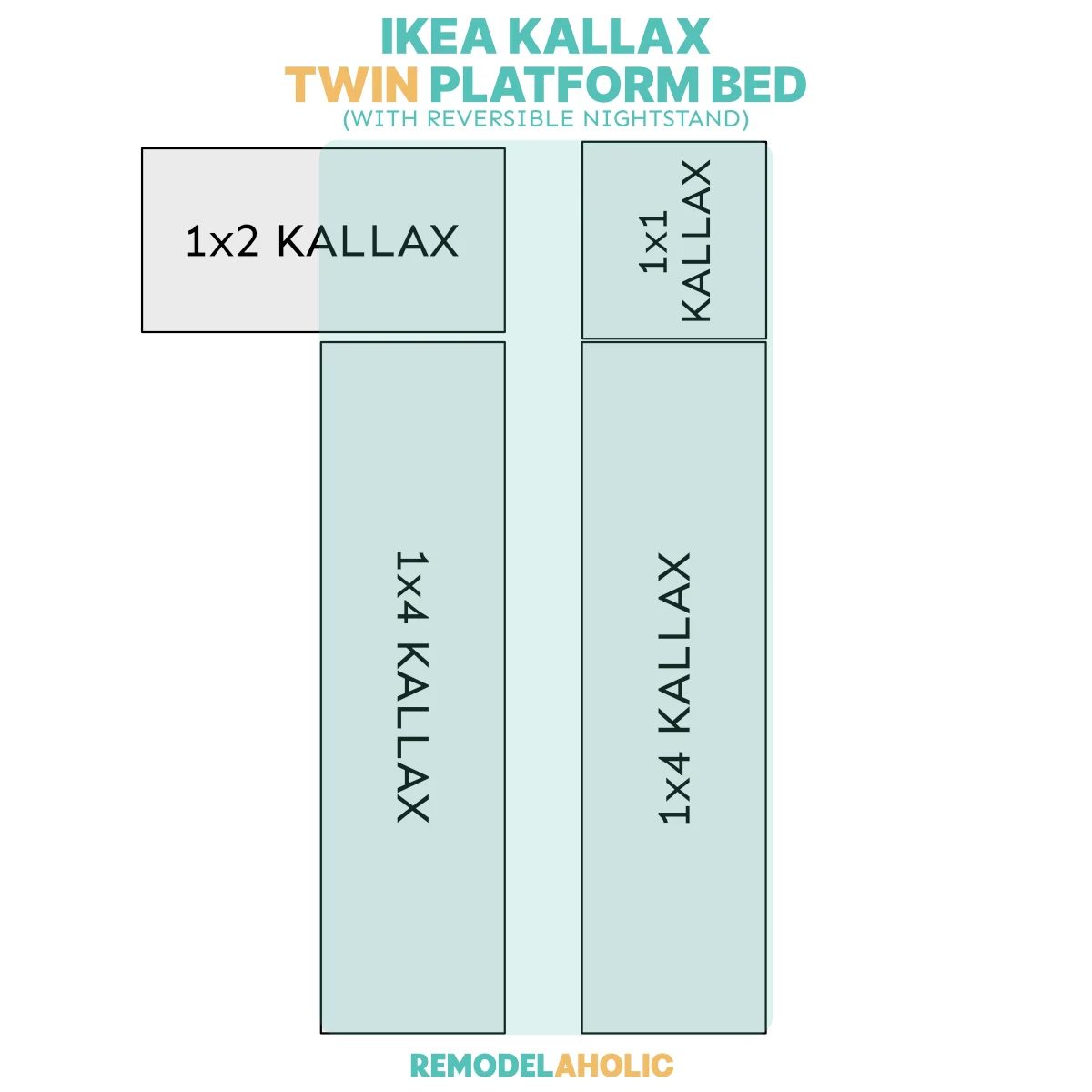 Diy IKEA Kallax Platform Bed Configurations Twin Mattress With Nightstand