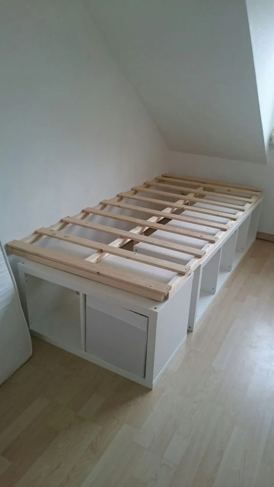 Kallax Ikea Platform Bed Handmade Pinterest Riese2509
