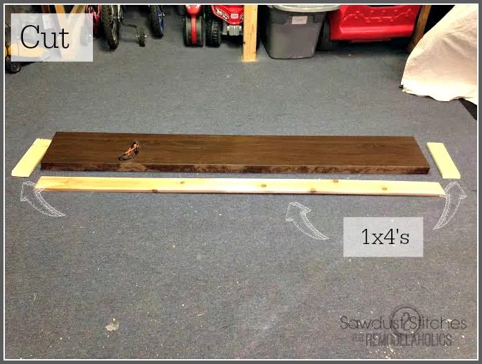 Cutting instructions for 1x4s for Ikea method Lack Shelf Customization