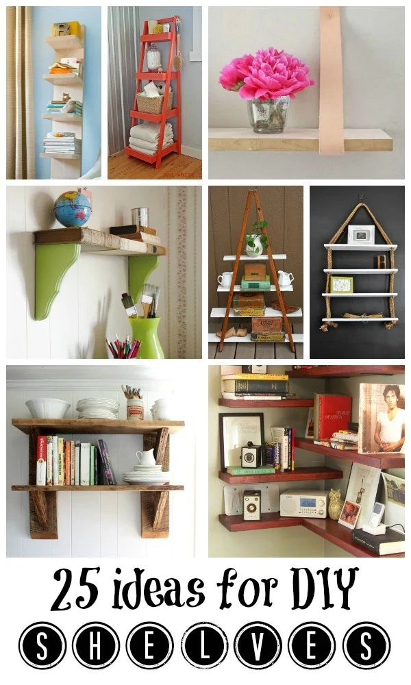 handmade shelving options from Bekob.com #handmade #shelves #organize #storage #buildit