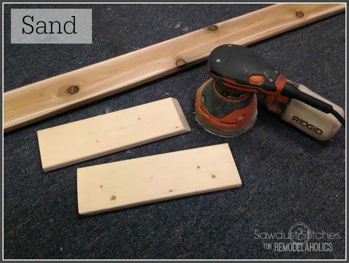 Sanding Boards for Ikea Lack Shelf method