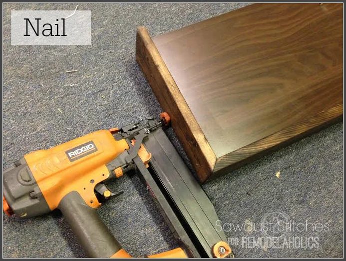Nailing Board to Ikea method Lack Shelf