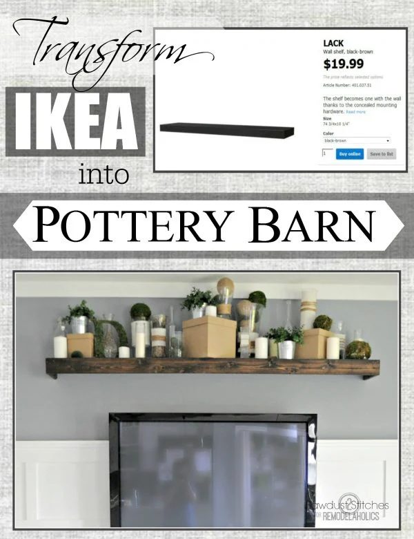 Ikea method: Customizing a floating Lack shelfI