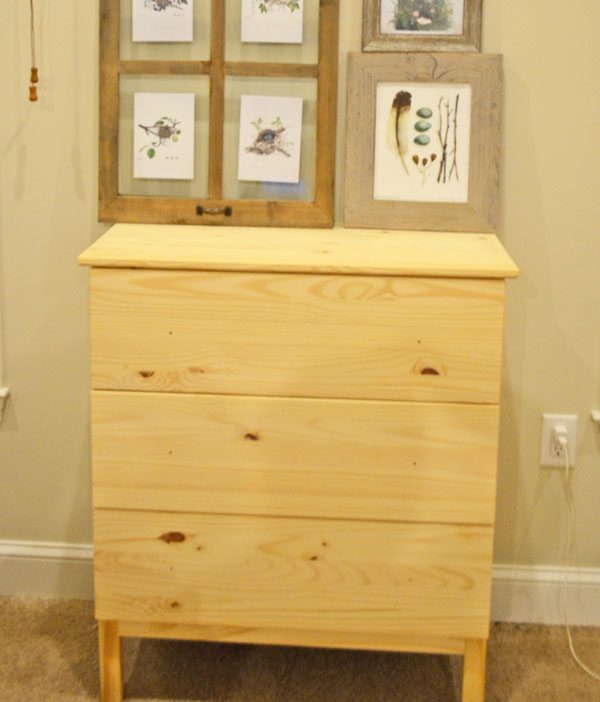 Ikea Tarva Dresser to Pottery Barn Apothecary Cabinet method @Bekob #ikeahack #knockoff #apothecarycabinet #Handmade on Bekob.com