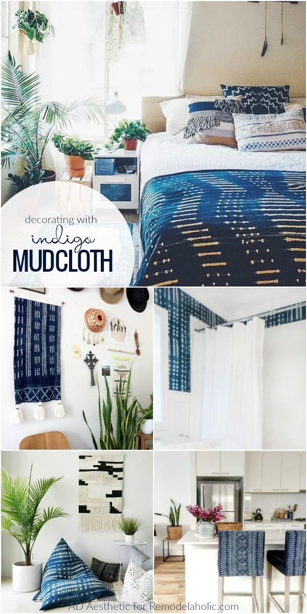 Tips For Decorating With Indigo Mudcloth #Bekob