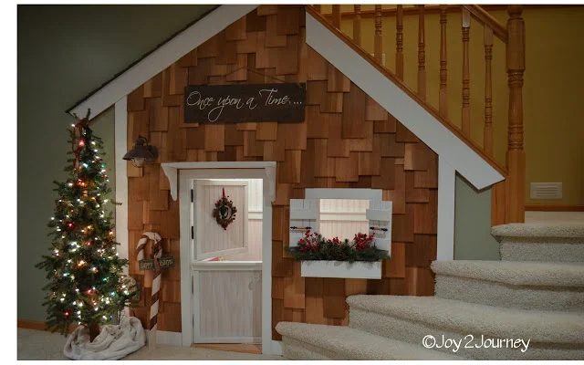 Under Stair Playhouse For Kids With Cedar Shake Shinges Joy2Journey Featured On Bekob